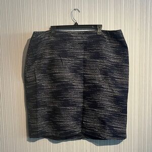 Plus size Jones New York blue midi skirt